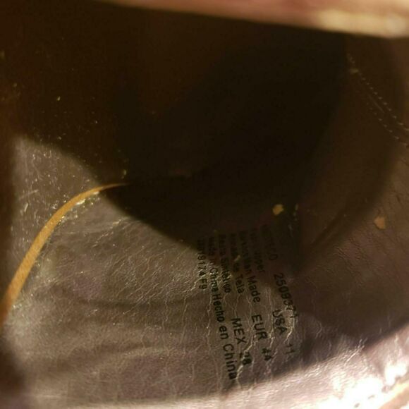 90s Y2K Coastal Cowgirl Boho Brown Platform Clogs Heels Deadstock - Picture 4 of 4